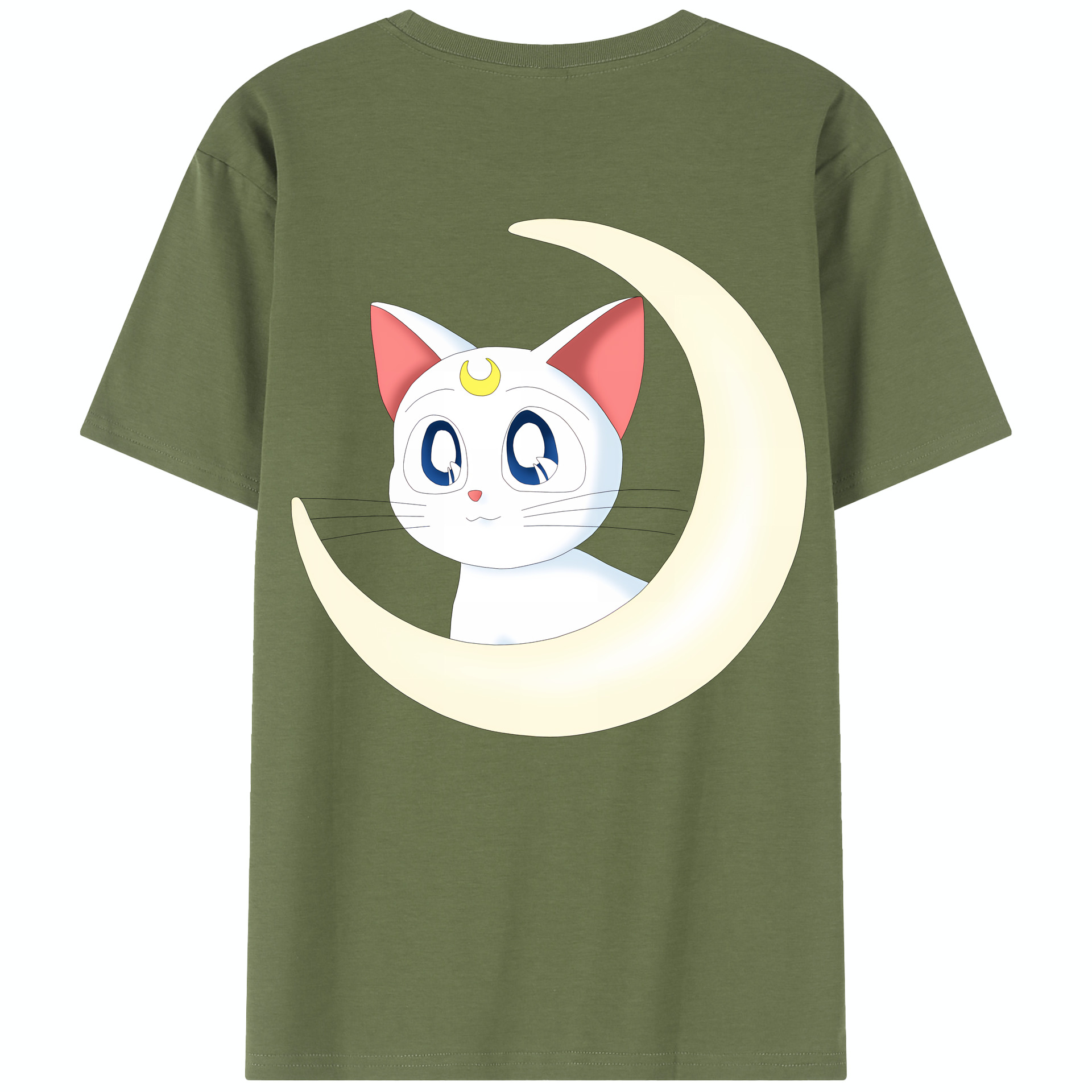 （画像用） 美少女戦士セーラームーン Sailor Moon 綿100％半袖Tシャツ（背面プリント）